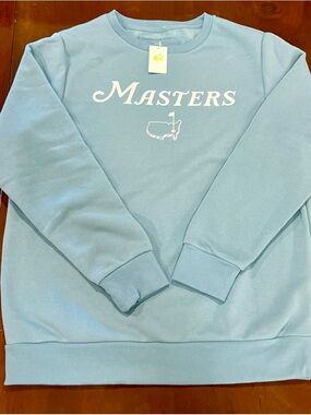 2026 Masters Large Blue Crewneck Sweatshirt Unisex Augusta National Golf NEW